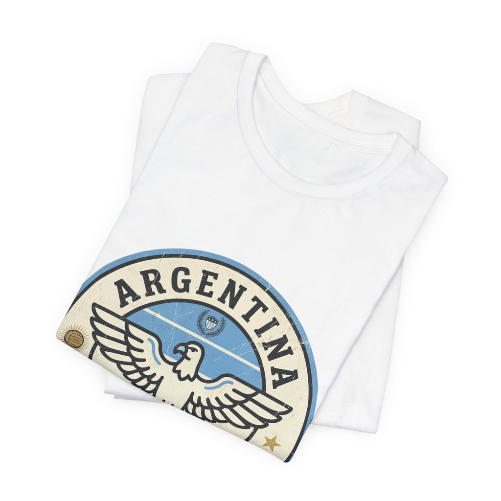 Argentina Fútbol Eagle Crest T-Shirt — Retro Soccer Tee