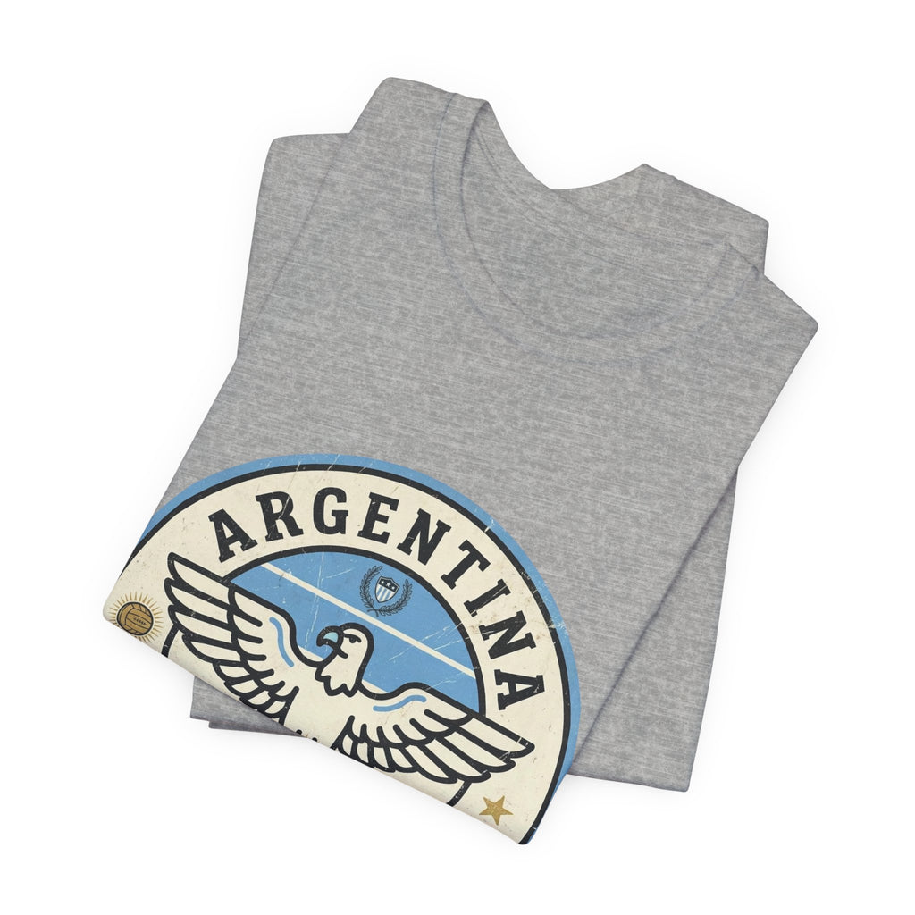 Argentina Fútbol Eagle Crest T-Shirt — Retro Soccer Tee