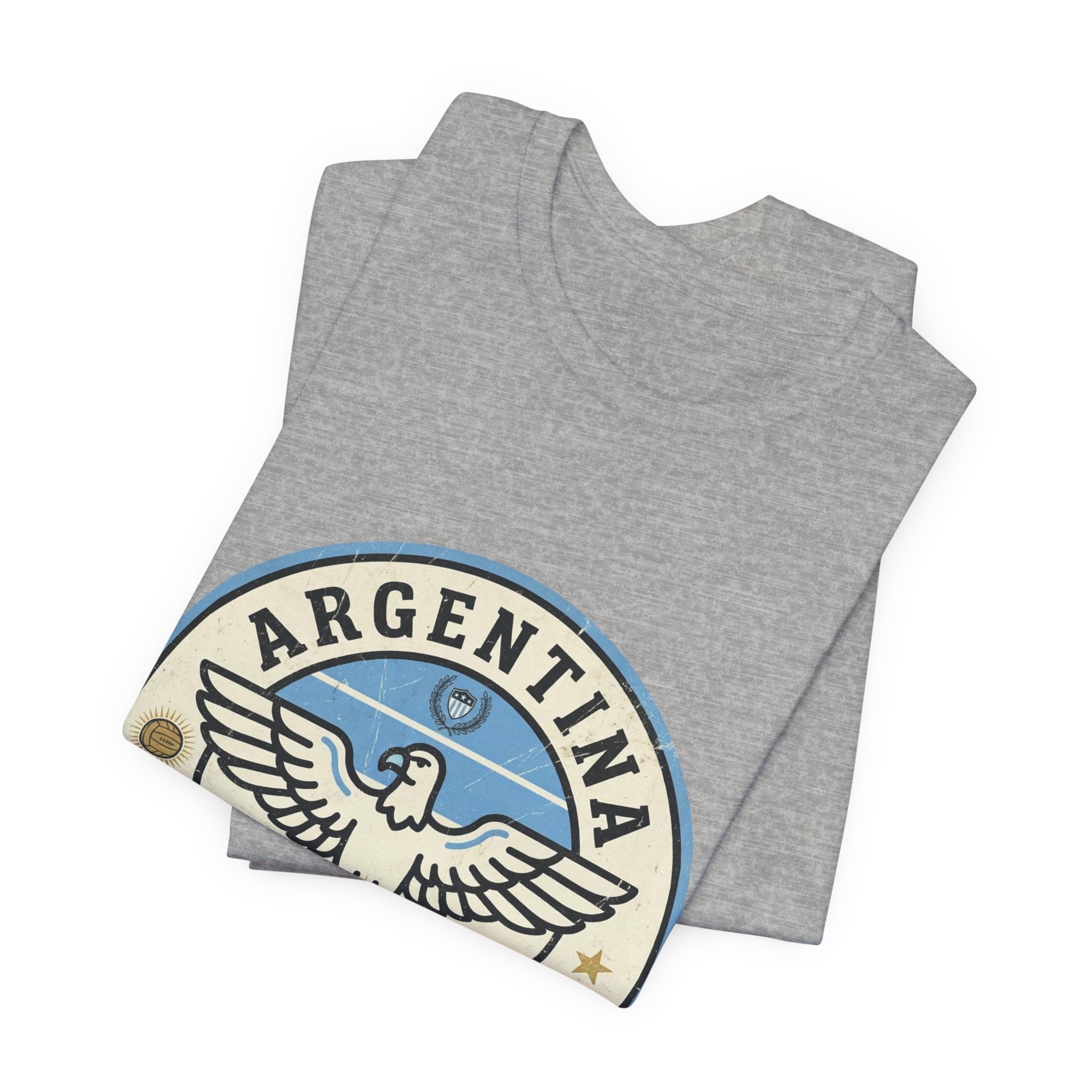 Argentina Fútbol Eagle Crest T-Shirt — Retro Soccer Tee