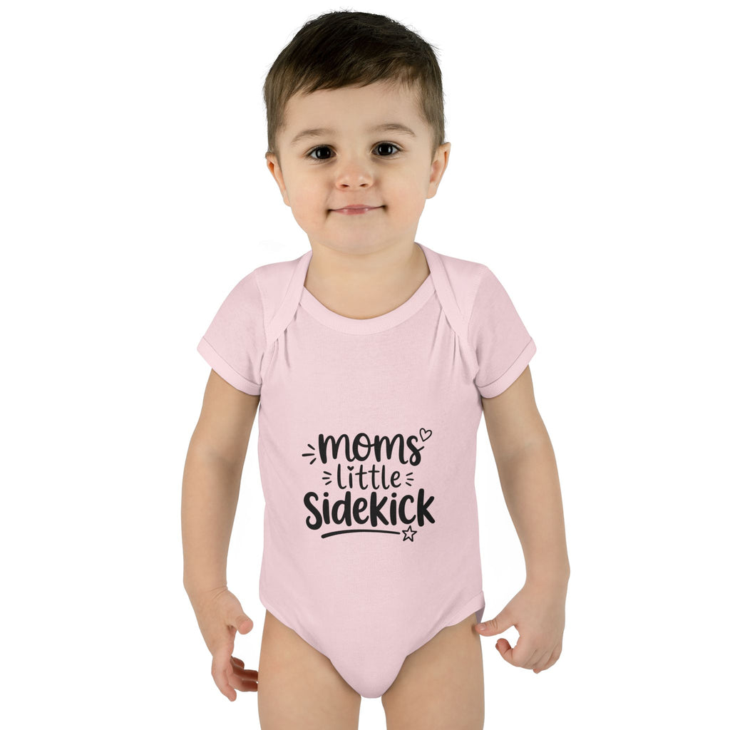 Baby Bodysuit "Mom's Little Sidekick" — Cute Infant Onesie for New Moms, Baby Shower Gift