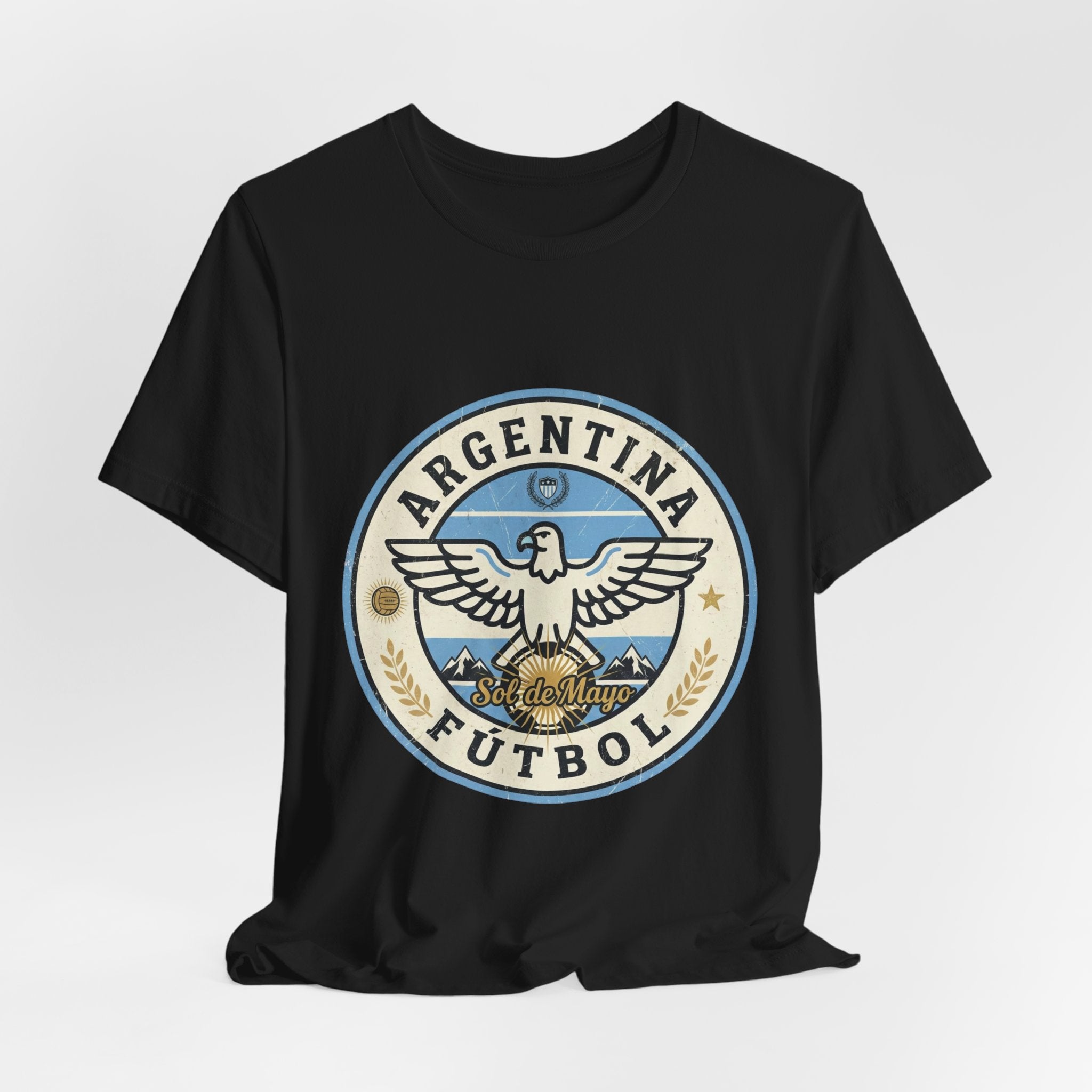 Argentina Fútbol Eagle Crest T-Shirt — Retro Soccer Tee