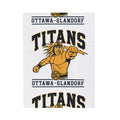 Ottawa-Glandorf Titans Velveteen Plush Blanket – Team Mascot Throw blanket