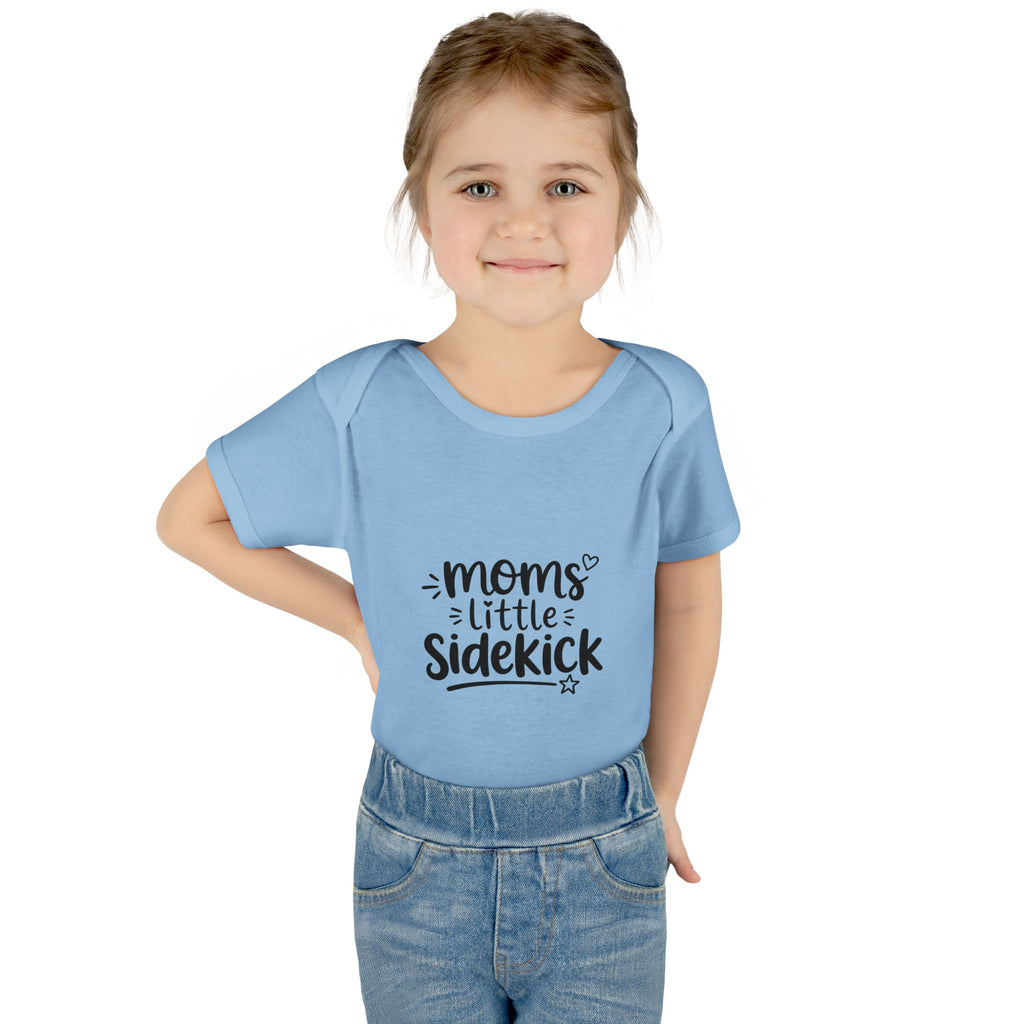 Baby Bodysuit "Mom's Little Sidekick" — Cute Infant Onesie for New Moms, Baby Shower Gift