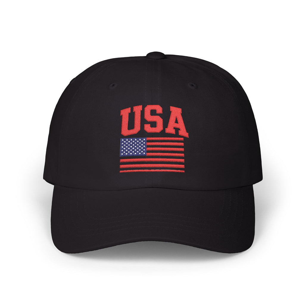 USA Flag Dad Cap – Patriotic Embroidered Baseball Hat
