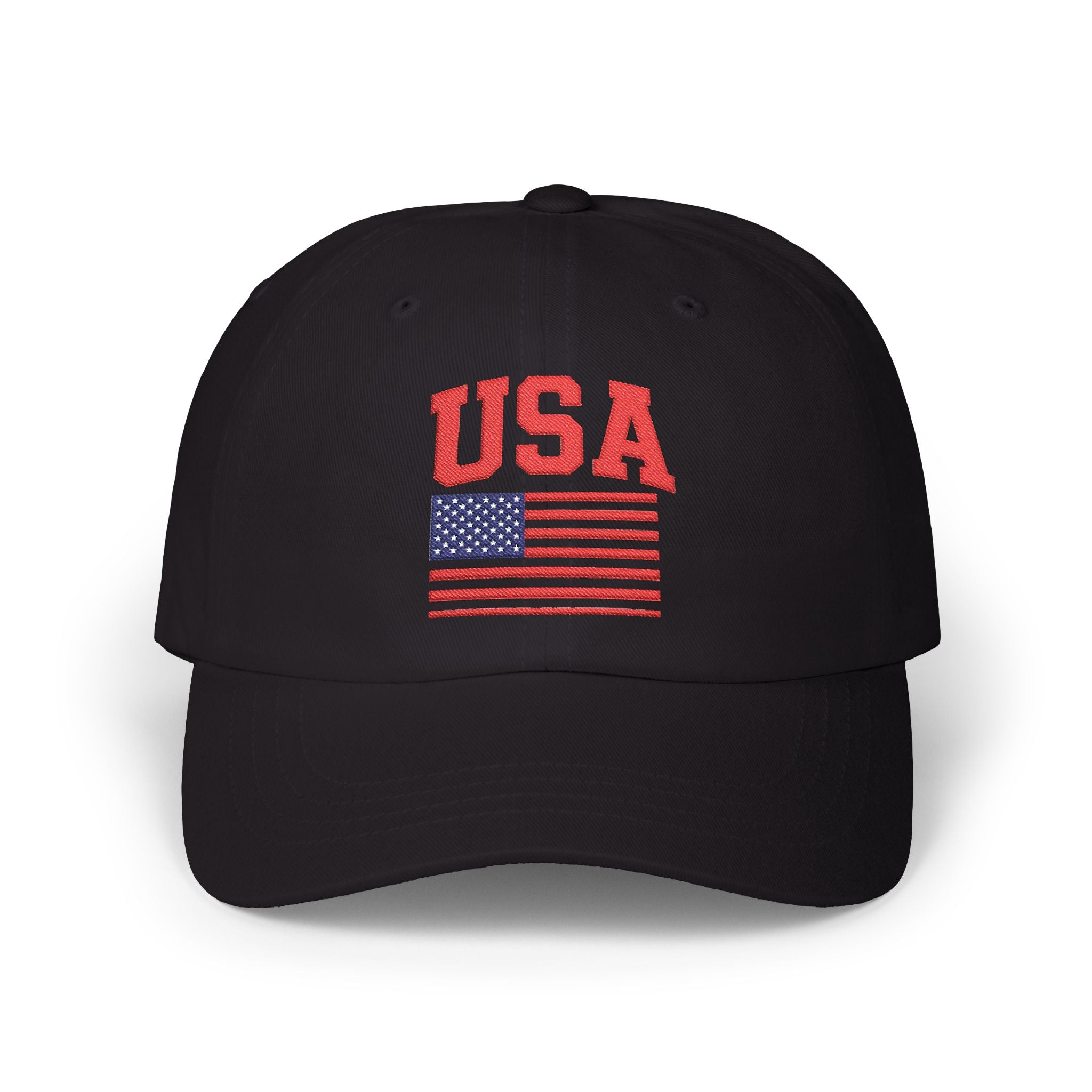 USA Flag Dad Cap – Patriotic Embroidered Baseball Hat