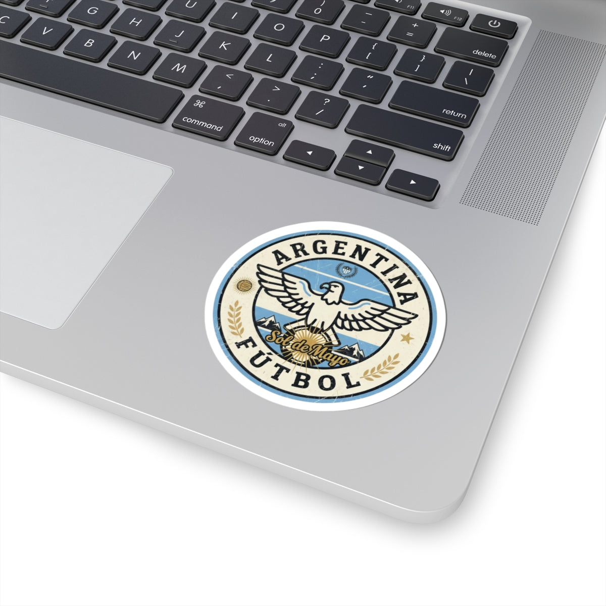 Argentina Fútbol Crest Sticker | Soccer Country Pride Kiss-Cut