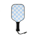 Pickleball Paddles Set – Light Blue Checkerboard Pickleball Kit with Balls