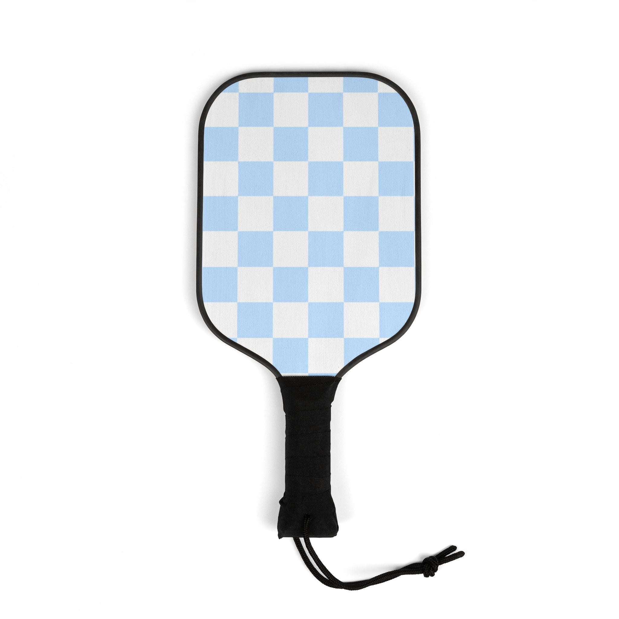 Pickleball Paddles Set – Light Blue Checkerboard Pickleball Kit with Balls