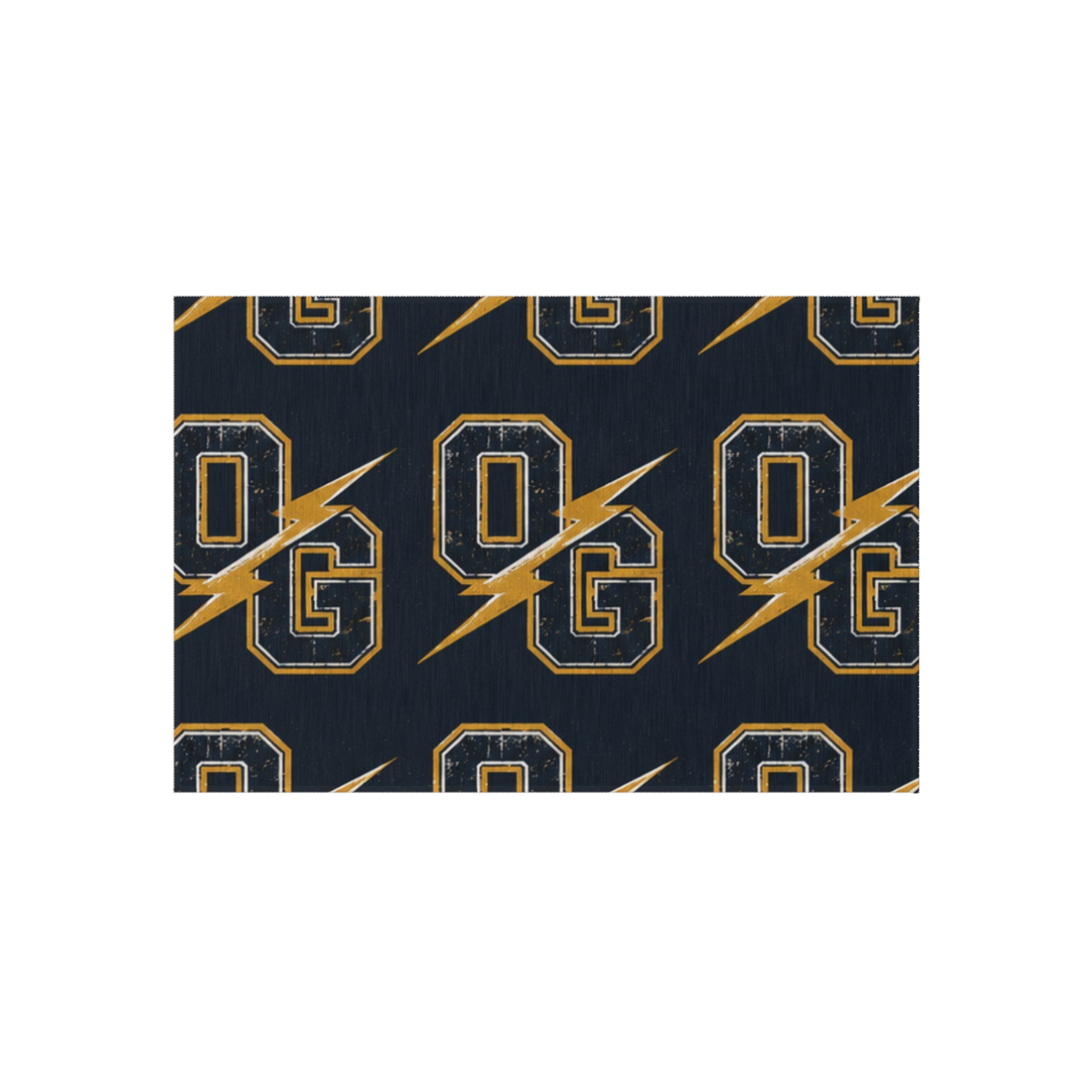 Gold Lightning 'OG' Outdoor Rug — Vintage Athletic Porch Mat
