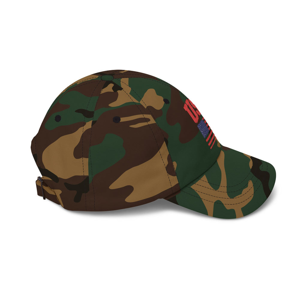 USA Flag Dad Cap – Patriotic Embroidered Baseball Hat