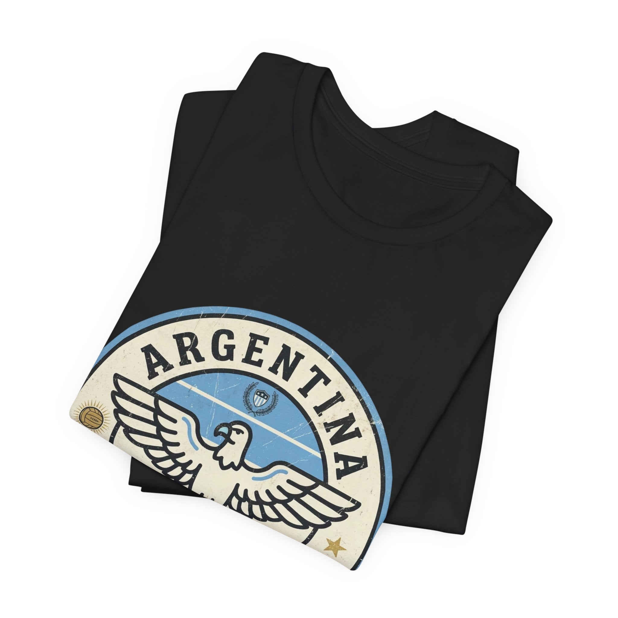 Argentina Fútbol Eagle Crest T-Shirt — Retro Soccer Tee