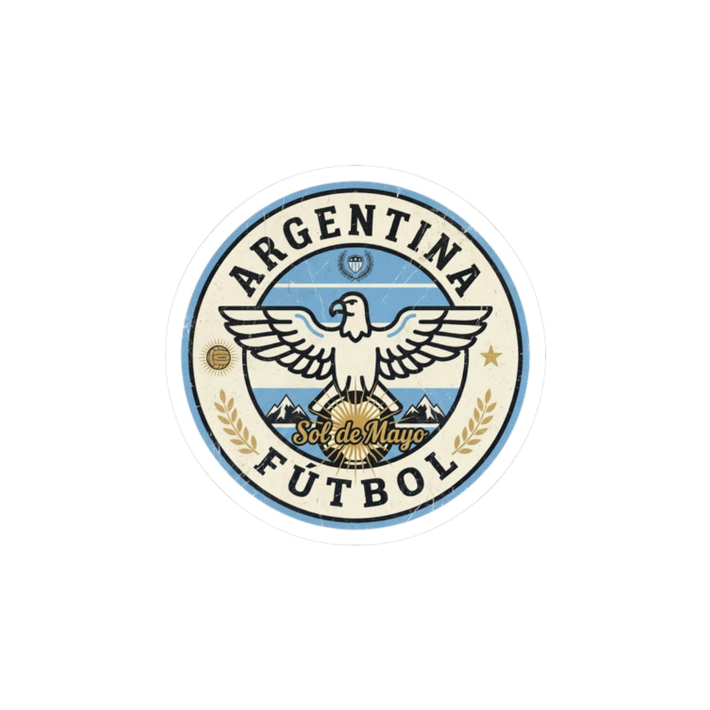 Argentina Fútbol Crest Sticker | Soccer Country Pride Kiss-Cut