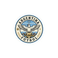 Argentina Fútbol Crest Sticker | Soccer Country Pride Kiss-Cut