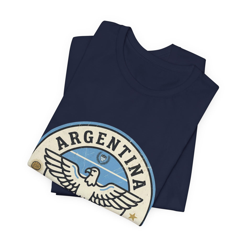 Argentina Fútbol Eagle Crest T-Shirt — Retro Soccer Tee