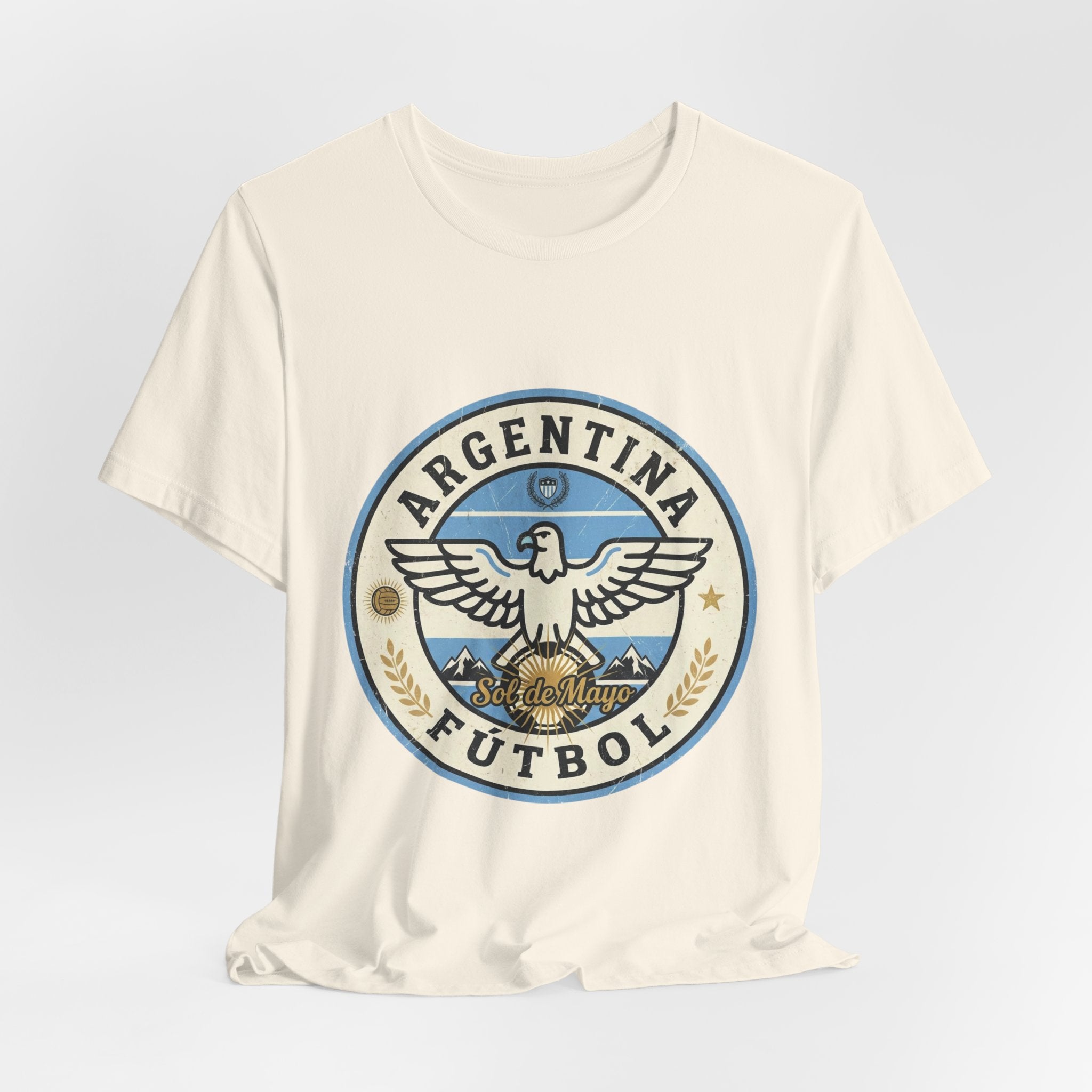 Argentina Fútbol Eagle Crest T-Shirt — Retro Soccer Tee