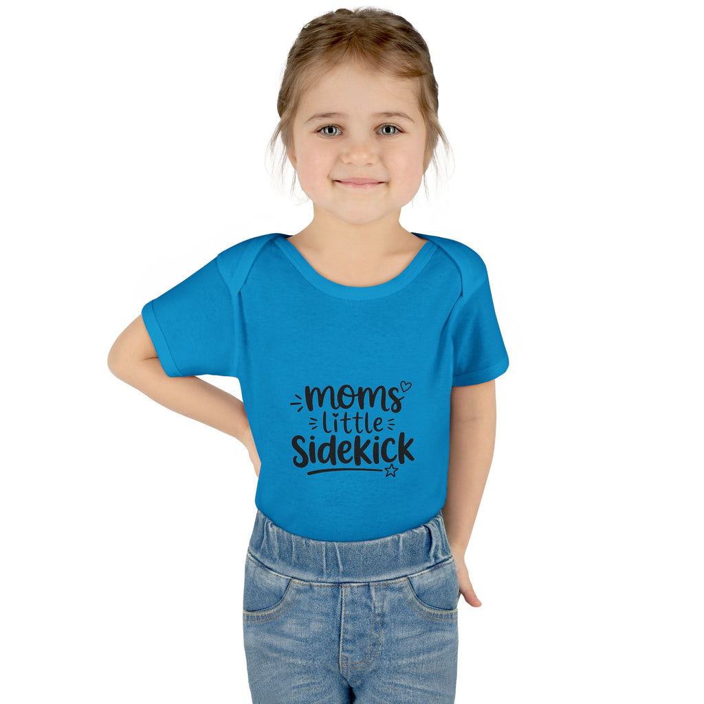 Baby Bodysuit "Mom's Little Sidekick" — Cute Infant Onesie for New Moms, Baby Shower Gift