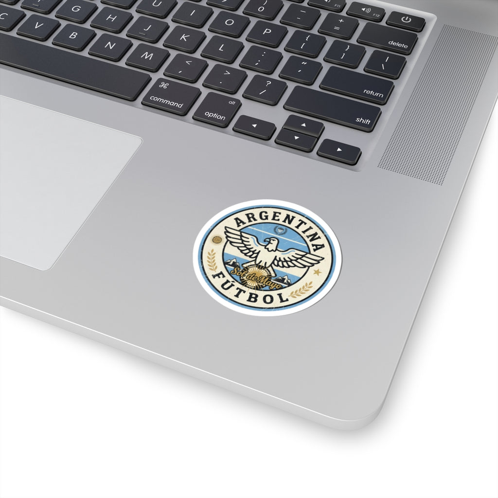 Argentina Fútbol Crest Sticker | Soccer Country Pride Kiss-Cut