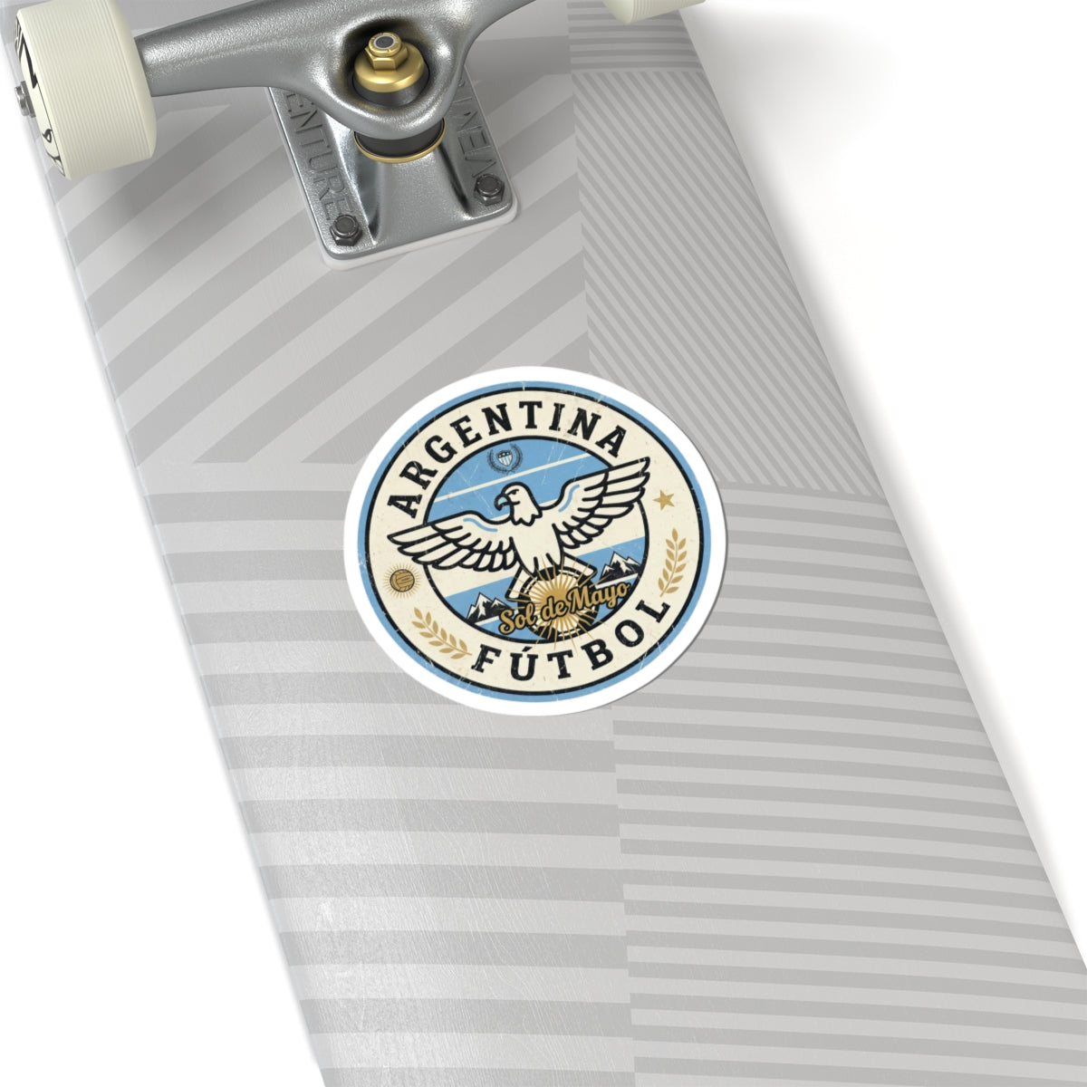 Argentina Fútbol Crest Sticker | Soccer Country Pride Kiss-Cut