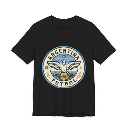 Argentina Fútbol Eagle Crest T-Shirt — Retro Soccer Tee
